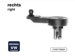 Kurbelarm Verdeckklappe rechts VW New Beetle Cabrio 1Y0871450A – original VW, Seitenansicht