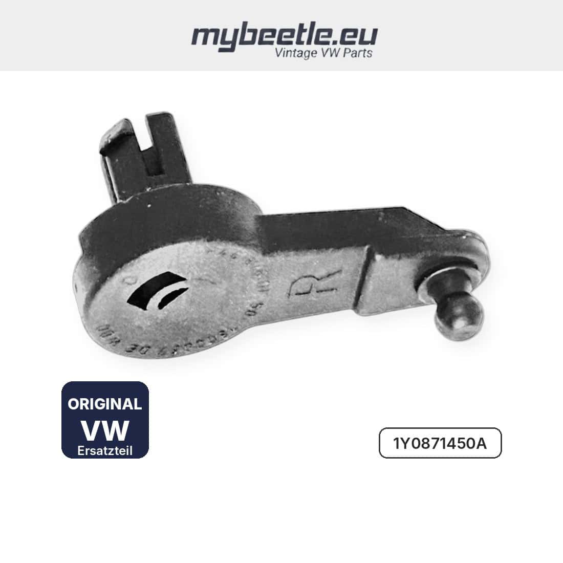 Kurbelarm Verdeckklappe rechts 1Y0871450A mit Kugelkopf für die Verbindungsstange – New Beetle Cabrio Flaps